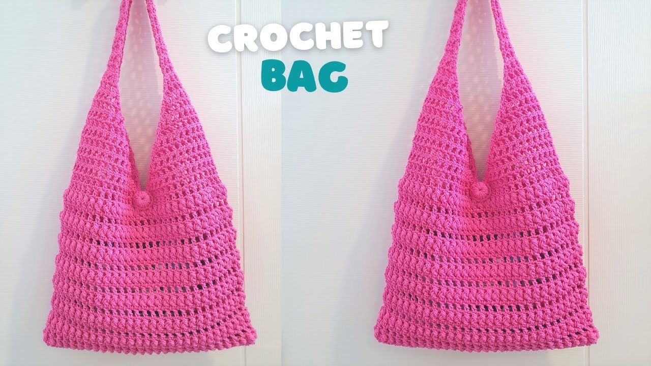 How to Crochet Shoulder Bag | We can adapt any crochet stitch to this bag model | ViVi Berry Crochet