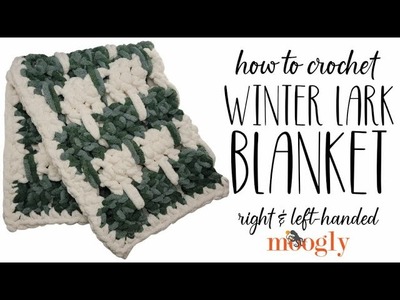 How to Crochet: Winter Lark Blanket (Left Handed)