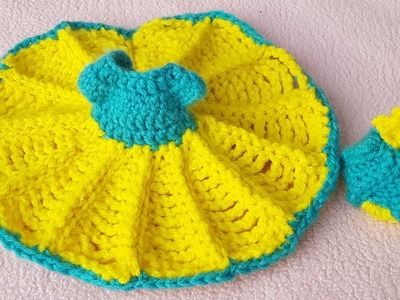 How to make a crochet o no.kanhajiki woollen dress.new pattern for beginners crochet dress lalanji