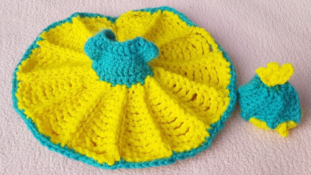 How to make a crochet o no.kanhajiki woollen dress.new pattern for beginners crochet dress lalanji