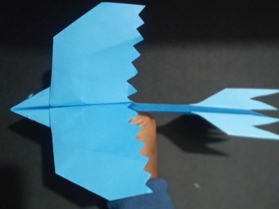 How to make a paper dragon plane , new paper bird plane, long flying dragon