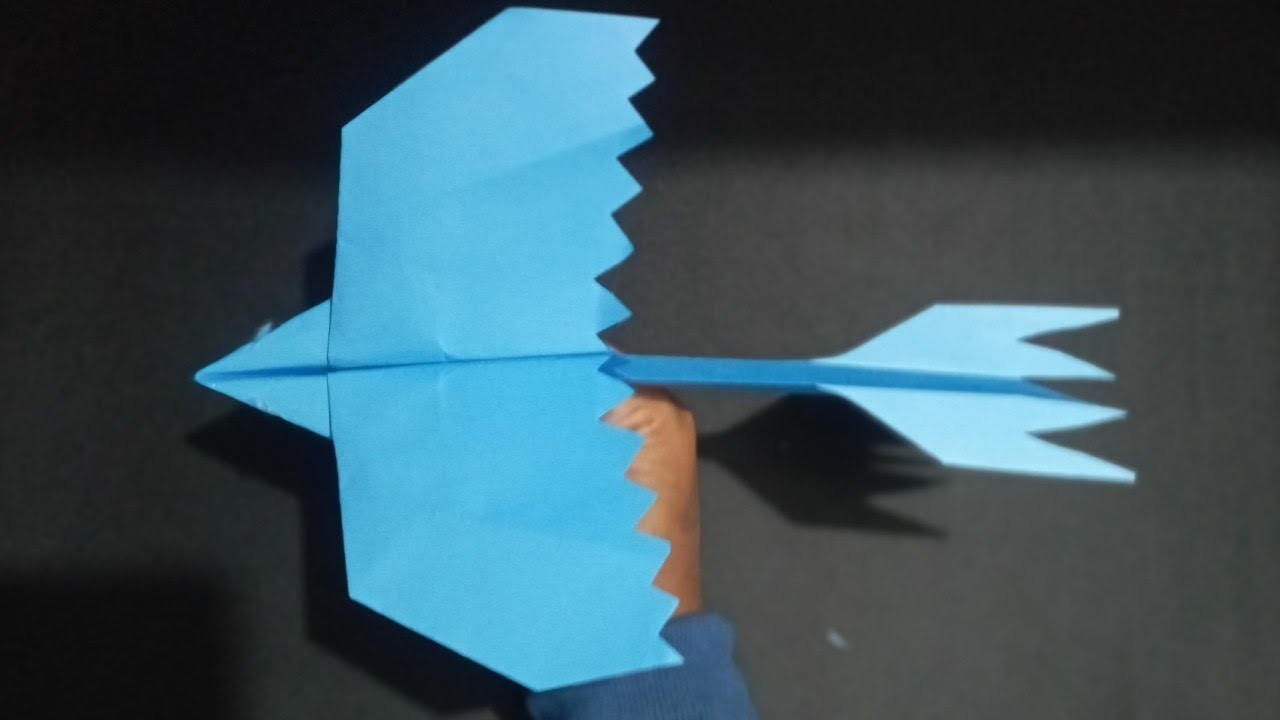 How to make a paper dragon plane , new paper bird plane, long flying dragon