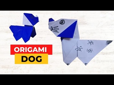 How to Make an Origami Paper Dog Tutorial Easy DIY | Amazing Paper Dog Making at Home | Paper Puppy