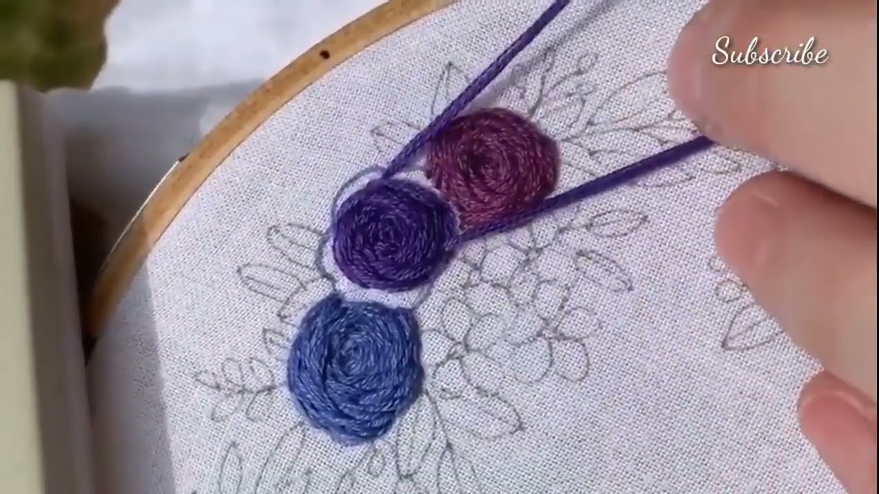 How To Thread Flower Hand Embroidery Tutorial| Hand Embroidery For Beginners