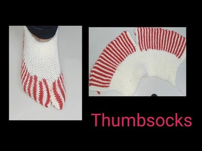 Knitting new designer socks ???????? (Ladies thumbsocks)