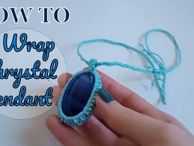 MACRAME NECKLACE | How To Wrap a Crystal Pendant | BEGINNER FRIENDLY | DIY macrame Jewelry ????