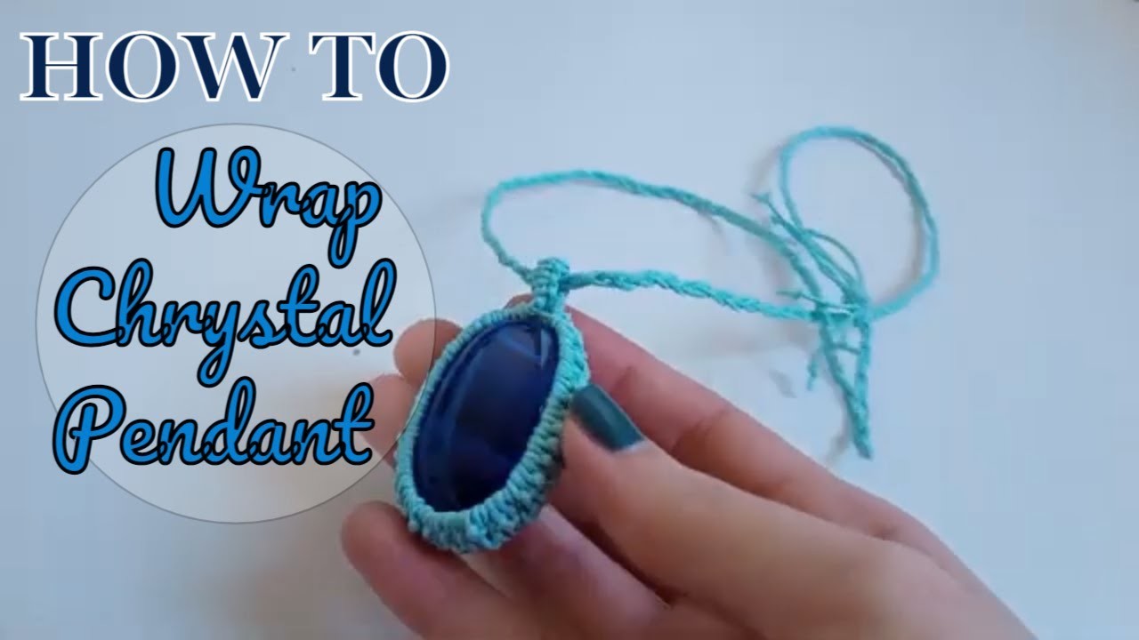 MACRAME NECKLACE | How To Wrap a Crystal Pendant | BEGINNER FRIENDLY | DIY macrame Jewelry ????