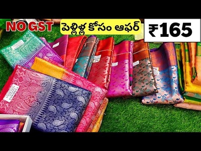 Madina sarees no gst offer marriage special wholesale sarees in hyderabad