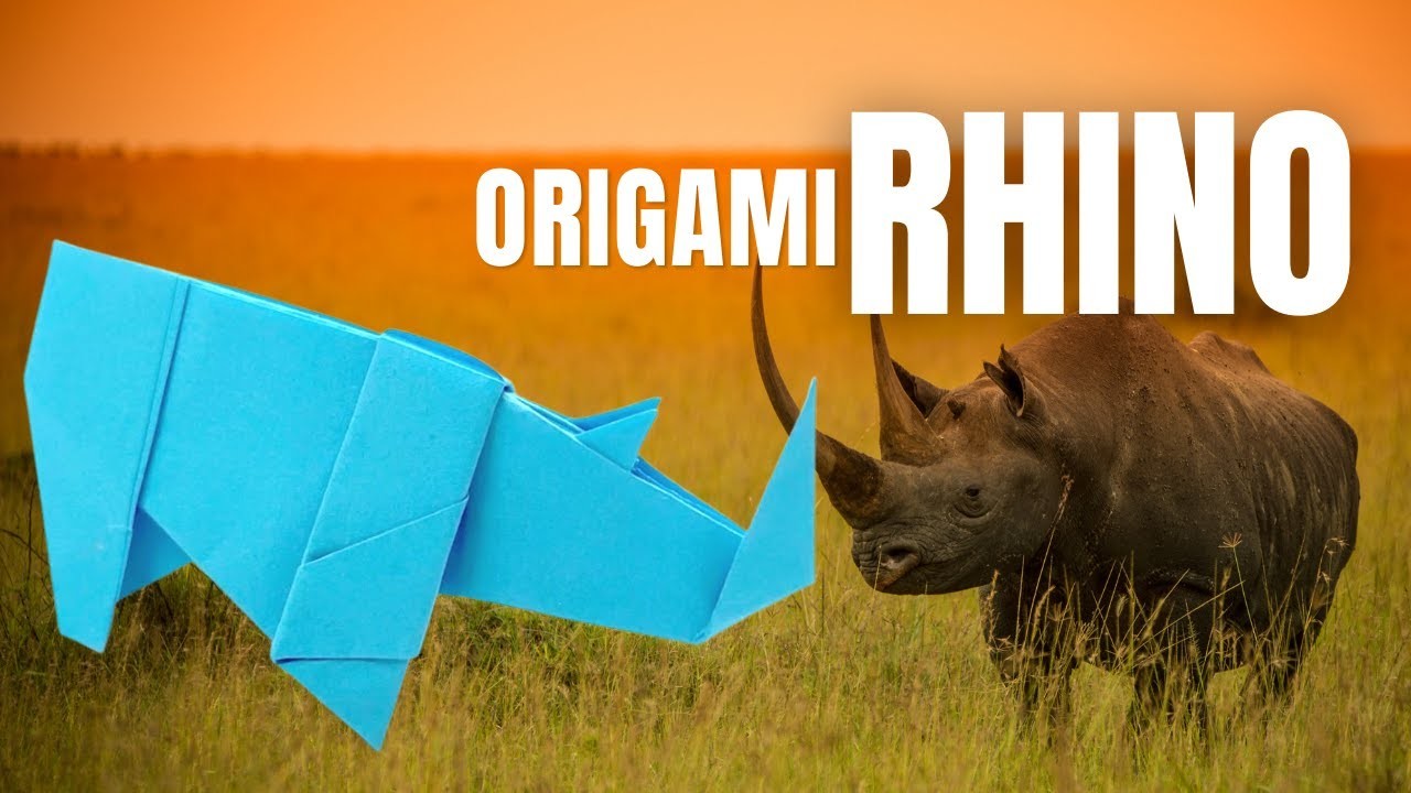 Rhino Origami: A Guide to Making a Rhinoceros Figurine