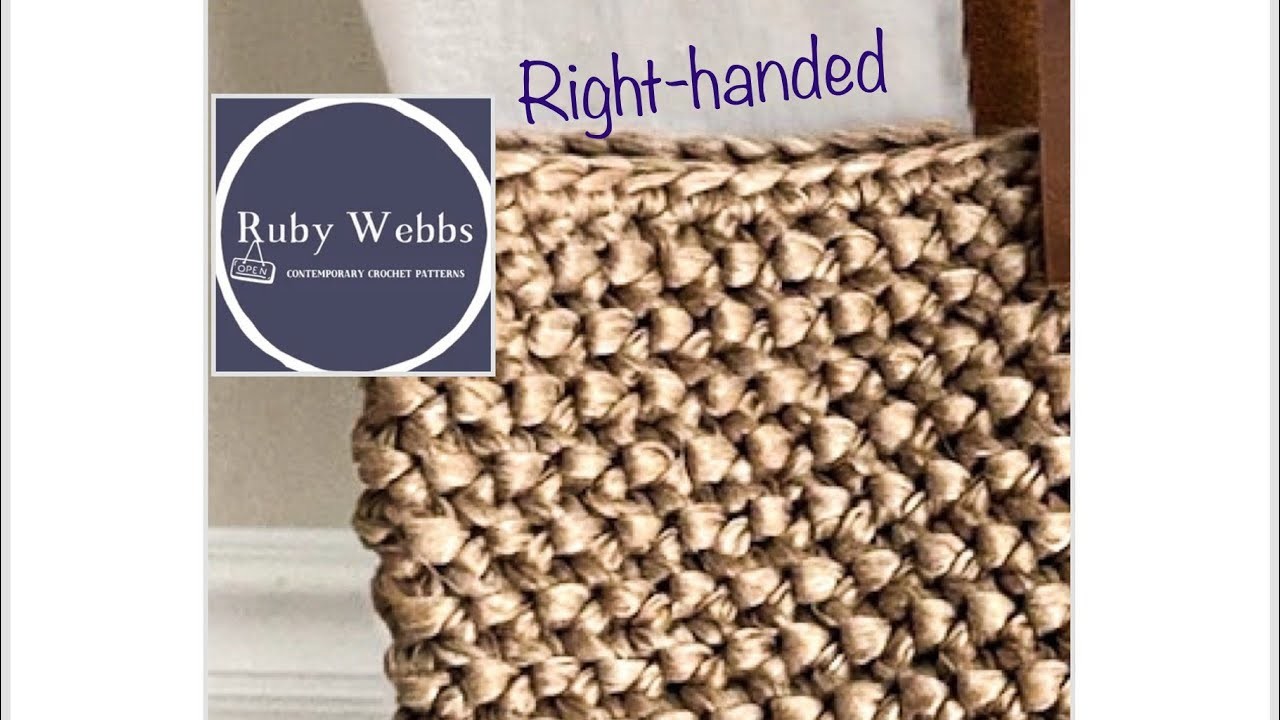 Rounds 1-4 (Right-handed), The Herringbone Half-double Crochet Stitch