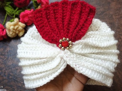 Simple and Easy Crochet Pagdi Cap For 1 Year Baby ( Turban Cap) by Tanveer