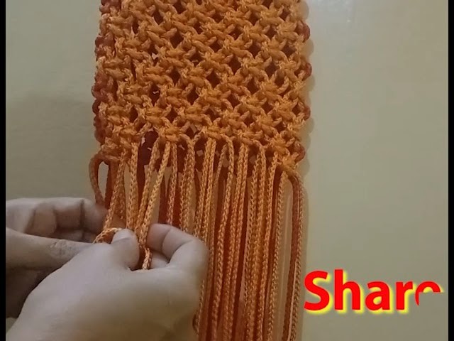 Step by Step Macrame Bag.Macrame Shoulder Bag.Shoulder Bag.Easy Macrame Tutorial For Beginner