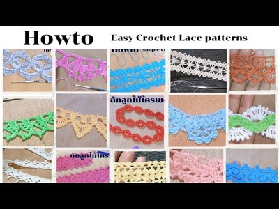Super Easy & Beautiful Crochet Lace Pattern For Beginners Total 16 model |Tutorial step-by-step