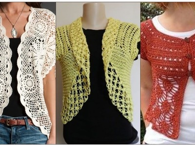 Top class and stunning crochet pattern round vest designs.Crochet jacket designs for ladies 2023