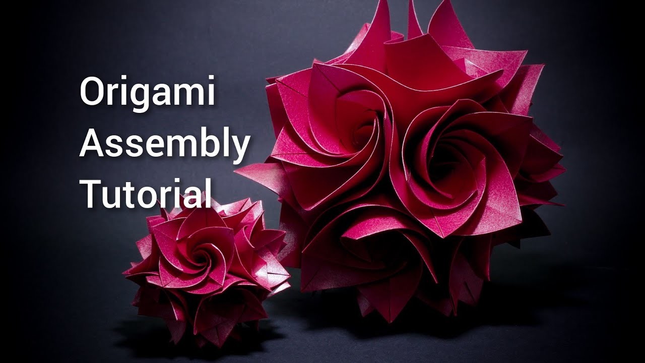 Tutorial to Assemble the Three-Fold Curler Kusudama Origami