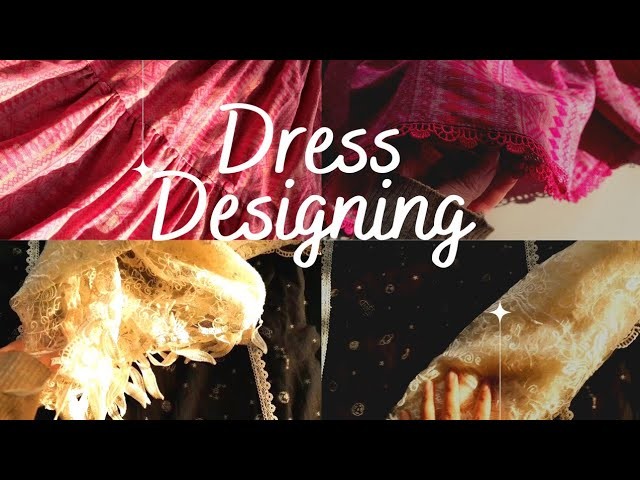 Winter Dress Designing 2023 with Laces| Girls Dress Designing Ideas @VloggerDiary