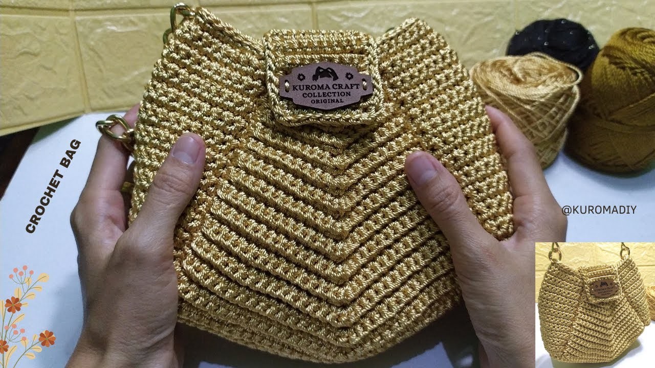 WOMEN'S CROCHET BAG WITH ELEGANT DESIGN, EASY AND BEAUTIFUL | DIY CROCHET TUTORIAL
