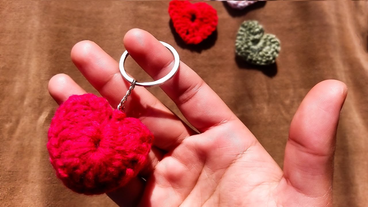 WOW! Easy Crochet PUFF PUFF Heart Amigurumi | 3D Heart Keychain | Valentine's Day Ideas