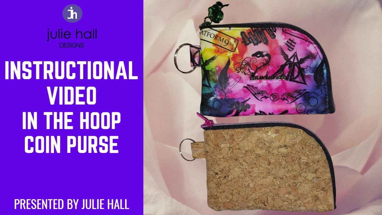 Zippered Coin Purse In The Hoop