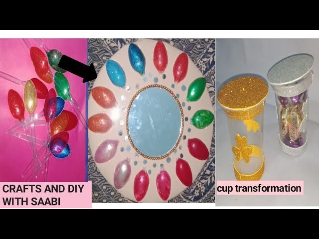 2 DIY unique idea  with plastic spoon and glass  #craft #diy #homemade  @Saabicrafts