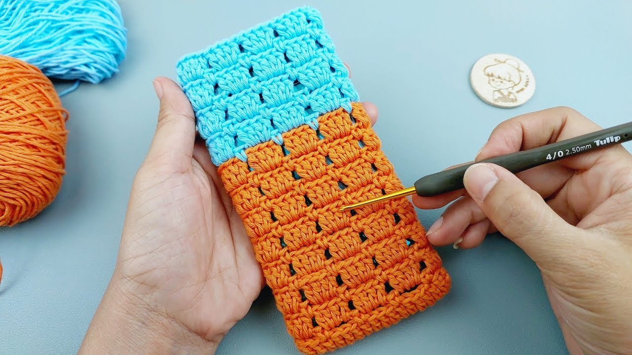 2Tones Crochet Phone Case Super Amazing | ViVi Berry DIY