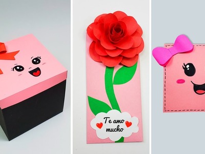 +3 Fácil y hermosas tarjetas para San Valentín ???????? Valentine's Day card idea Friendship day card ????????