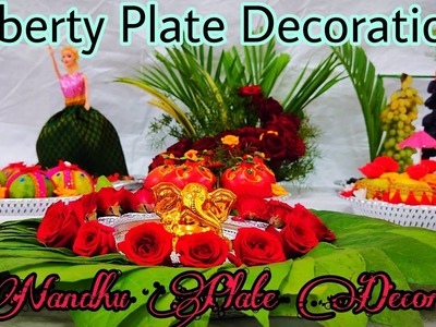 30 Plate Decoration Work for Puberty Function.            #platedecoration #pubertyfunction  #plate
