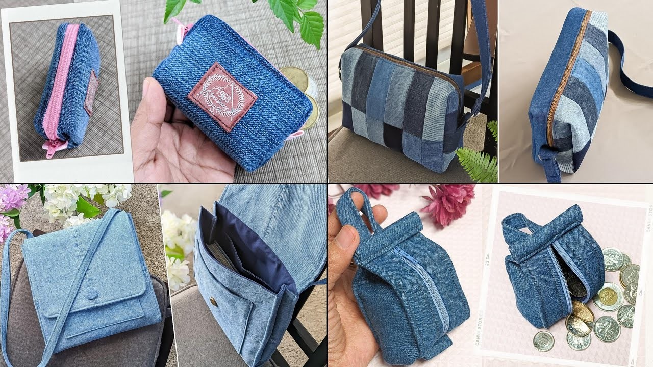4 Old Jeans Ideas | DIY Denim Bags and Purses | Compilation | Bag Tutorial | Upcycle Craft