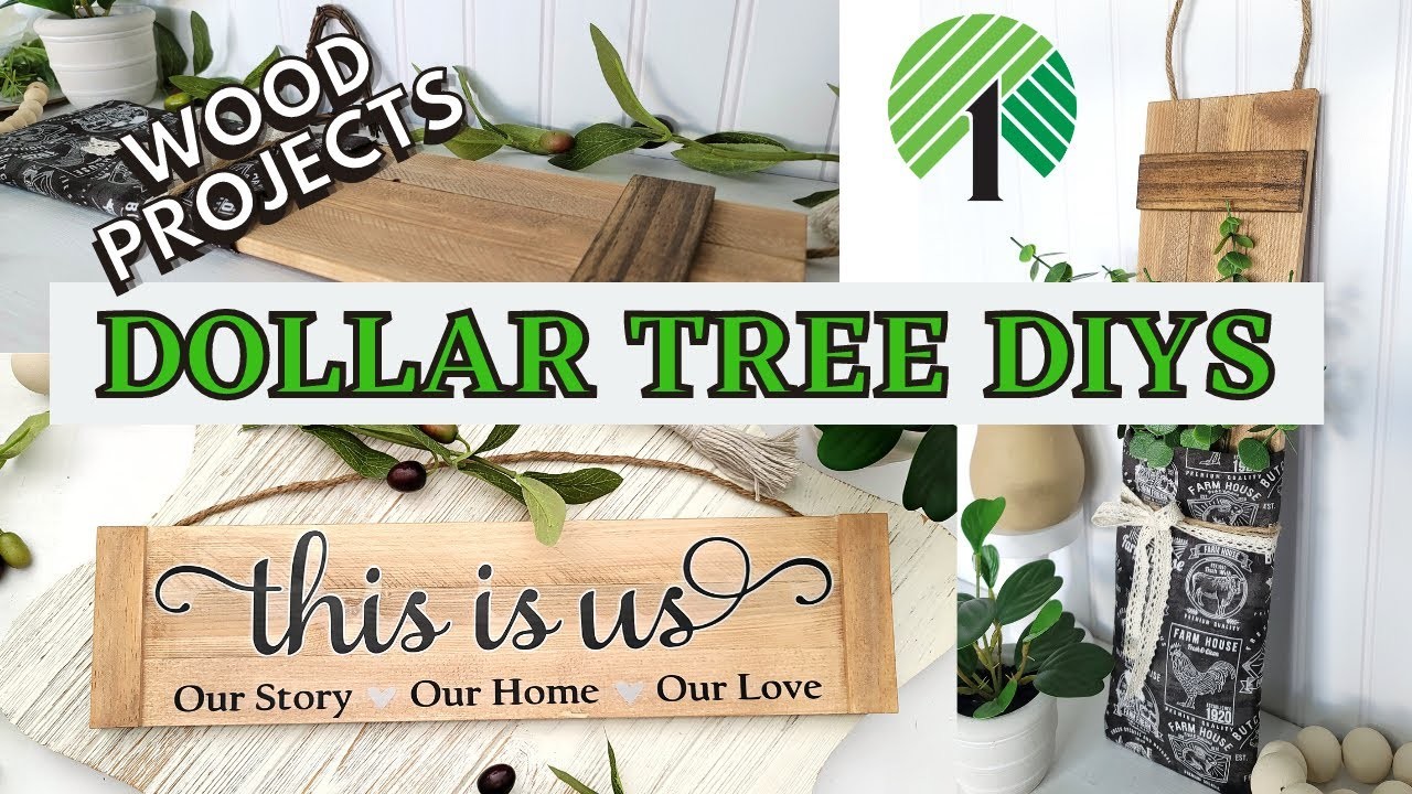 Amazing DIY WOOD Projects From Dollar Tree | Beginner Farmhouse Hacks