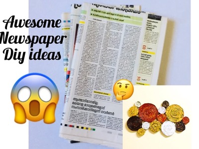 Awesome diy ideas. newspaper diy ideas#Craft #wallhanging #awsome # diy ideas #wall #newspapercraft