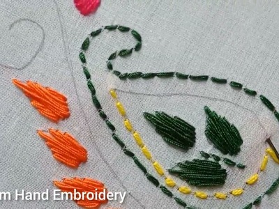Basic New Allover Flowers Designs Hand Embroidery Needle work
