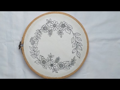 Beautiful Hand embroidery - Floral hoop embroidery - SIMPLE Stitches