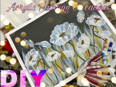 Canvas Painting | wall decor #DIY #art #painting #trending #canvas