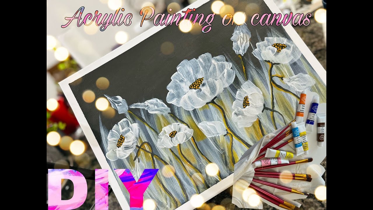 Canvas Painting | wall decor #DIY #art #painting #trending #canvas