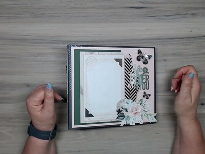 Celebr8 Life in Bloom 8½" x 7½" handmade mini album walk through video.