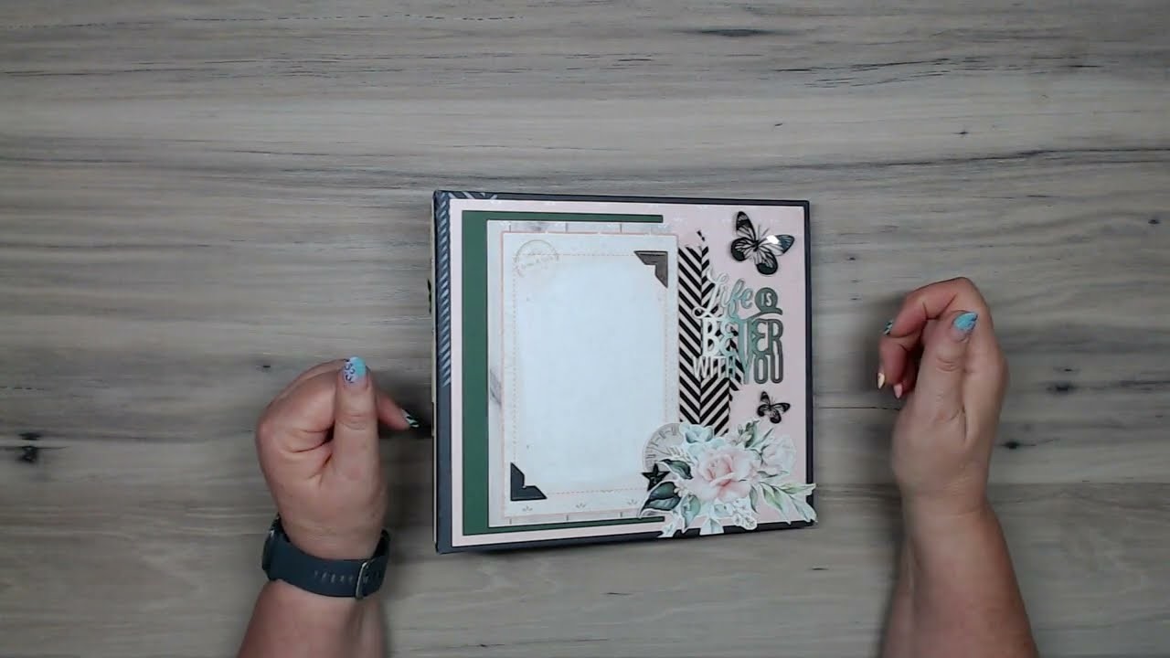 Celebr8 Life in Bloom 8½" x 7½" handmade mini album walk through video.