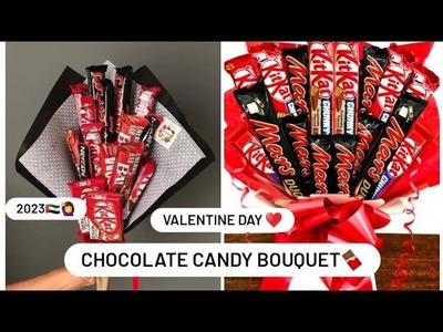 Chocolate candy bouquet for valentines day| valentine chocolate box | valentine chocolate bouquet