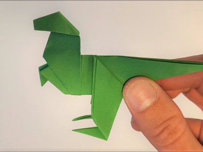 Comment faire un dinosaure en origami ! T-rex !