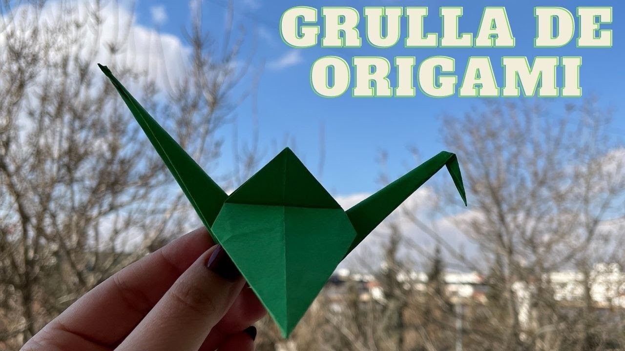 Cómo hacer una grulla de origami impresionante. Grulla de papel