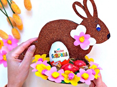 Decorative Easter Bunny - Easy to make - Cute Bunny Making with Cardboard