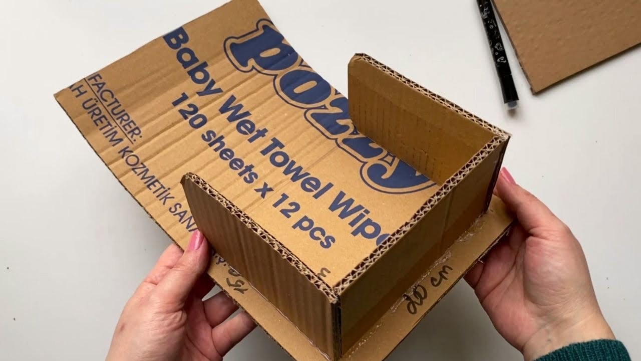 DIY Amazing box made of cardboard and clay | Paper craft