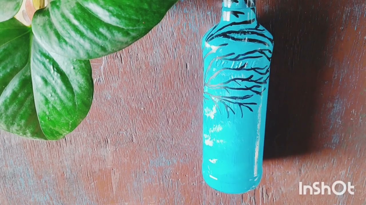 Diy bottle craft ideas|| glass bottle painting ideas|| glass bottle painting