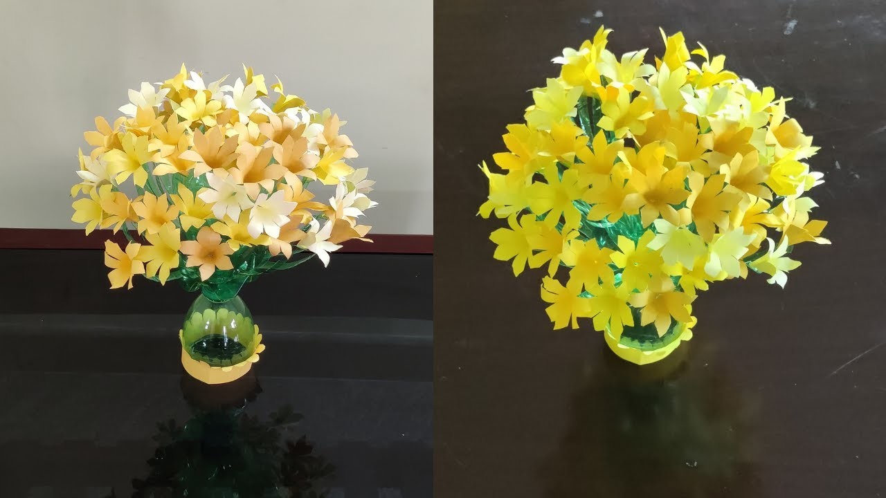 DIY Craft | Plastic Bottle Craft Ideas | Flower Vase