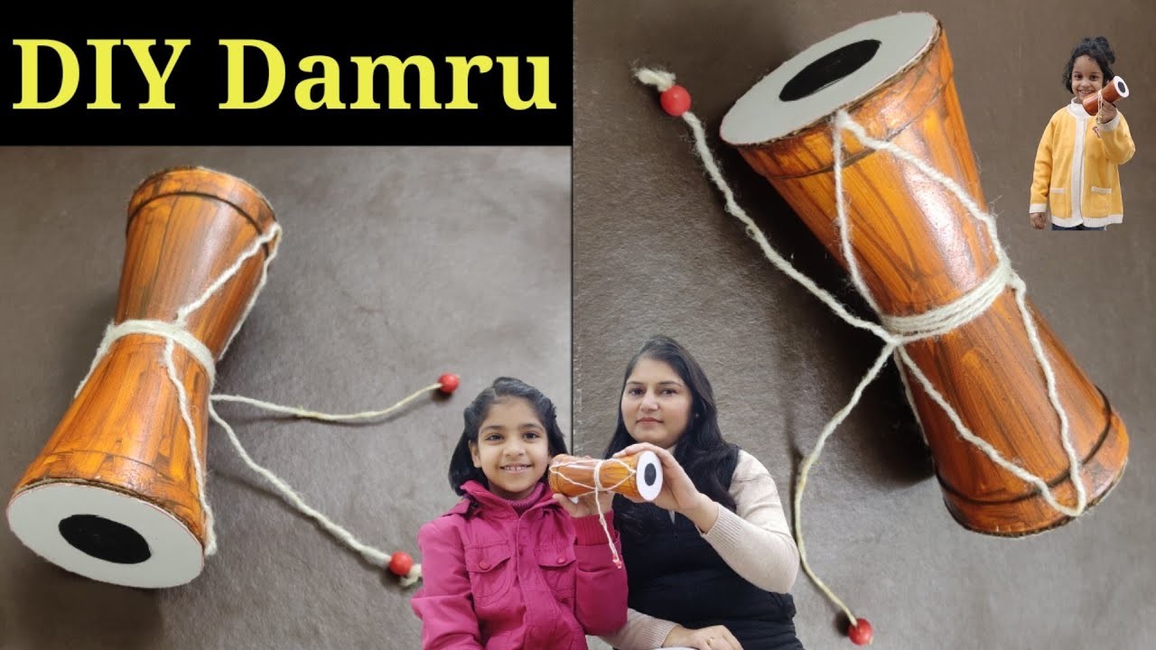 DIY Damru craft|Mahashivratri Craft ideas|Shivratri Special Craft for kids|craft by my students