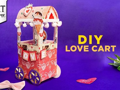 DIY Love Cart | Valentines Day Decor | Home Decor | Valentine Craft | Paper Craft | @VENTUNOART