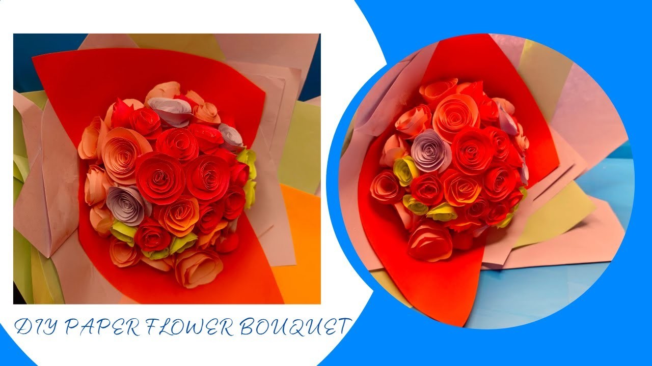 DIY Paper flower bouquet | paper craft #handmade #papercraft