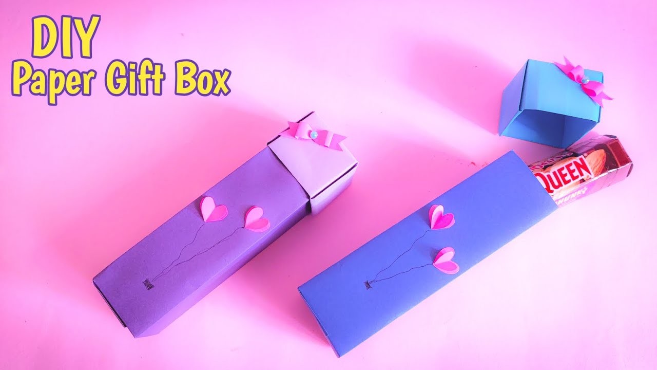 DIY PAPER GIFT BOX IDEA | CHOCOLATE GIFT BOX IDEA | PAPER CRAFT