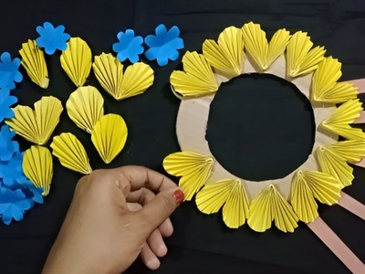 DIY Room Decor. Beautiful Wall Hanging. Easy Paper Craft. Paper Flowers. Handmade