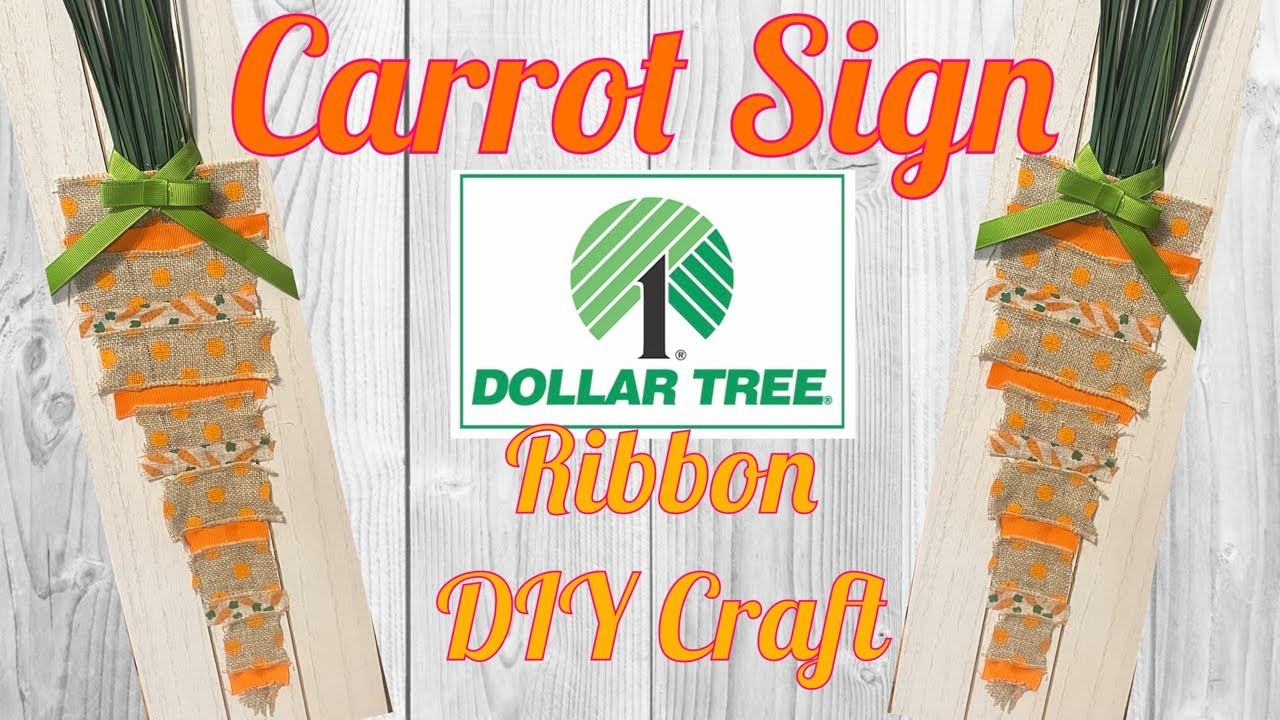 Easter Carrot Decoration - Dollar Tree Craft DIY