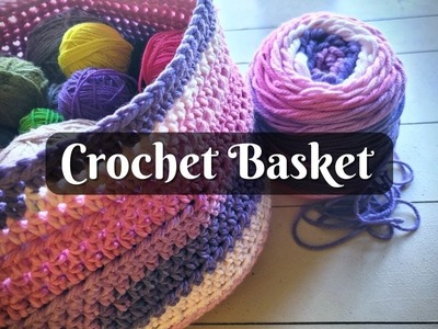 Easy DIY Crochet Basket for Home Decor and Organization!